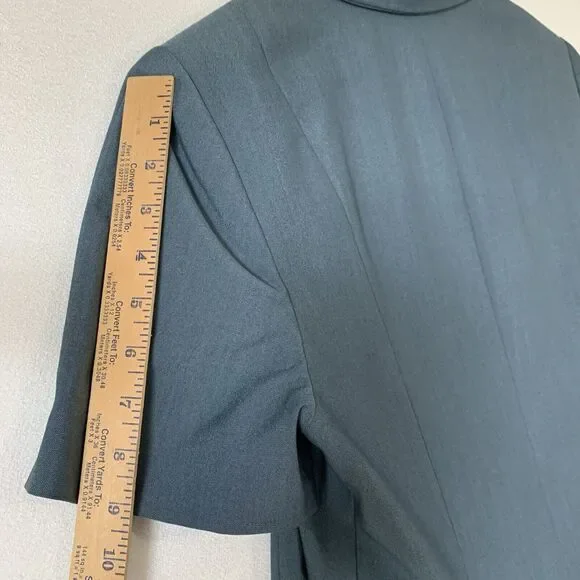 Kasper ASL 2 Piece Pants Suite 12 Short Sleeve Lined Office Career Corp Vintage - Picture 8 of 16